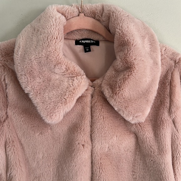 Express Faux Fur Jacket - Pink - XS - Picture 2 of 15